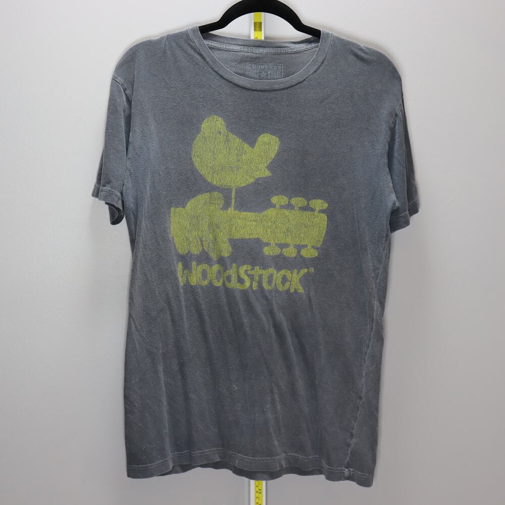 Converse Woodstock Graphic Tee Men’s Medium‎ Gray Vintage Wash